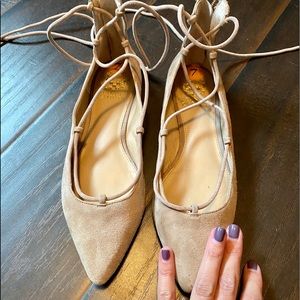 Vince Camuto Lace Up Flats